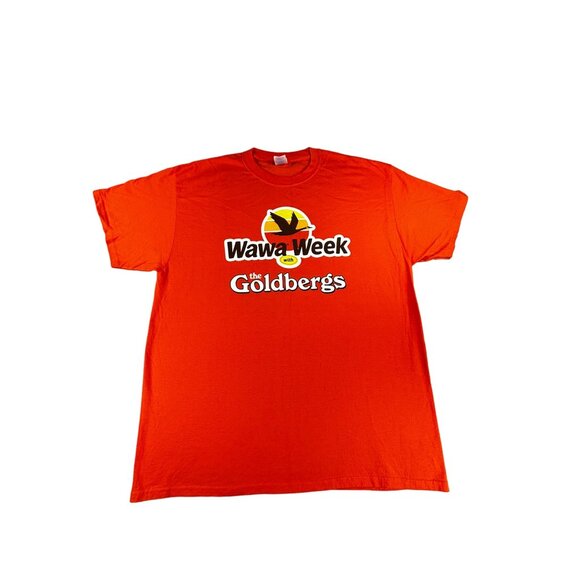 Wawa Week With The Goldbergs 2018 Port & Company Orange T-Shirt XL - Picture 1 of 6